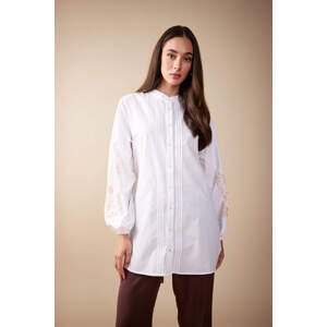 DEFACTO Relax Fit Poplin Printed Long Sleeve Tunic