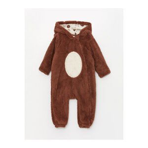 LC Waikiki Hooded Long Sleeve Baby Boy Plush Jumpsuit