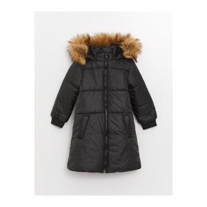 LC Waikiki Basic Girls' Jacket with a Hooded