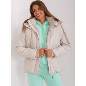 Light beige winter jacket with cuffs SUBLEVEL