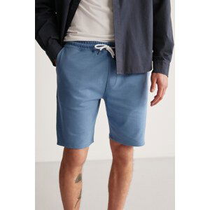 GRIMELANGE Uncertain Men's Comfort Fit Dark Blue Shorts & Bermud