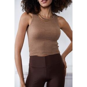 XHAN Women's Brown Camisole Undershirt