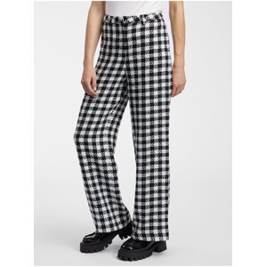 Orsay White and Black Ladies Patterned Pants - Women