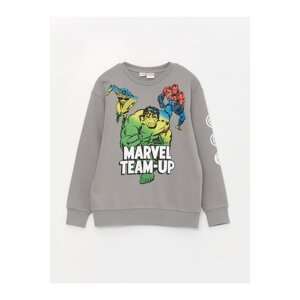 LC Waikiki Boys' Crew Neck Marvel Printed Long Sleeve Sweatshirt