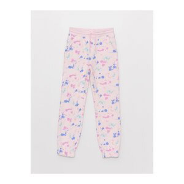 LC Waikiki Girl's Jogger Sweatpants with Elastic Waist Patterned Patterned Girl