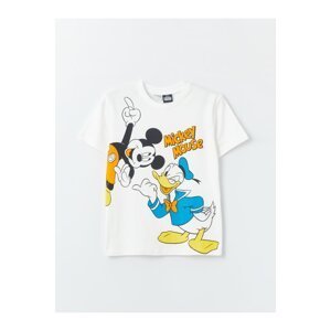 LC Waikiki Boys' Crew Neck Disney Printed Short Sleeve T-Shirt