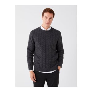 LC Waikiki Men's Crew Neck Long Sleeve Knitwear Sweater