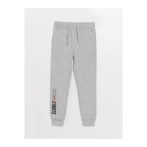 LC Waikiki Boy's Jogger Sweatpants with Printed Elastic Waist