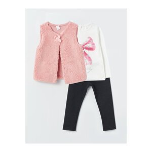 LC Waikiki Crew Neck Baby Girl 3-Piece Set