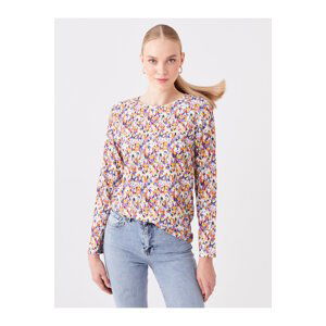 LC Waikiki Women's Crew Neck Floral Long Sleeve Blouse