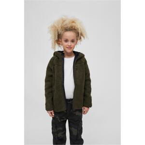 Baby Teddyfleecejacket Hood Olive