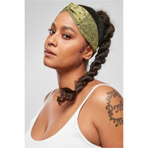 Bandana Print Headband 2-pack lilac/olive