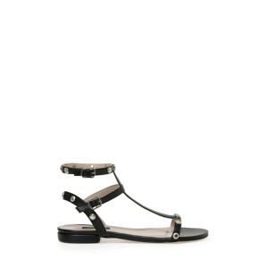 Nine West Lalley 3fx Women's Black Flat Sandal