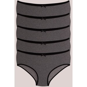 armonika Women's Smoked Cotton Lycra High Waist Bato Panties Pack of 5