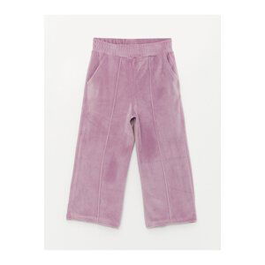 LC Waikiki Basic Velvet Girls' Sweatpants with Elastic Waistband