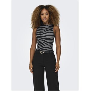 Black and gray women's patterned top ONLY Lea - Women