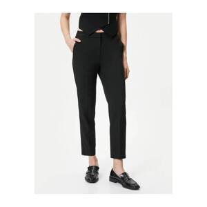 Koton Cigarette Fabric Trousers Normal Waist Pocket