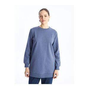 LC Waikiki Women's Crew Neck Straight Long Sleeve Sweatshirt Tunic