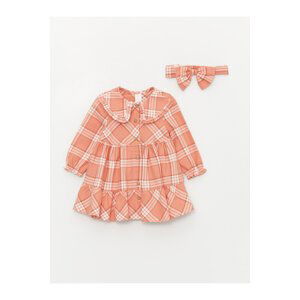 LC Waikiki Baby Girl Dress and Hair Band 2-Piece Set