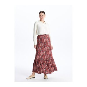 LC Waikiki Comfortable Pattern Patterned Women's Skirt with Elastic Waist