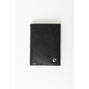 ALTINYILDIZ CLASSICS Men's Black 100% Genuine Leather Wallet