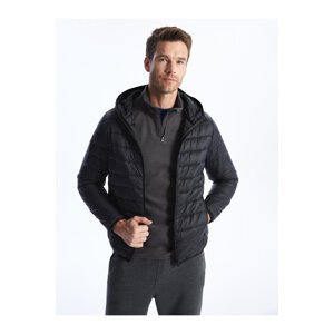 LC Waikiki Standard Fit Men's Down Jacket with a Hooded Hood.