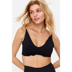 Trendyol Black Seamless/Seamless Capless Bralette Knitted Bra