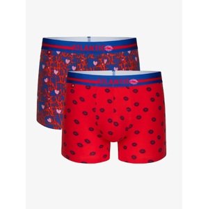 Boxer shorts Atlantic 2GMH-021 A'2 S-2XL blue-red 033