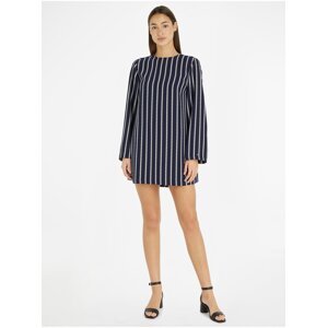 Women's Dark Blue Striped Tommy Hilfiger Mini Dress - Women