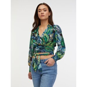 Orsay Green Ladies Patterned Blouse - Women