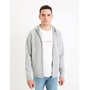 Celio Zip-Up Sweatshirt Gepiquet - Men's