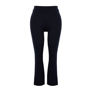 Trendyol Curve Navy Blue Stitch Detail Knitted Trousers