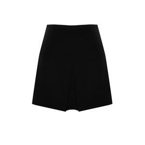 Trendyol Curve Black Woven Short Skirt