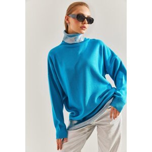 Bianco Lucci Women's Turtleneck Knitwear Sweater