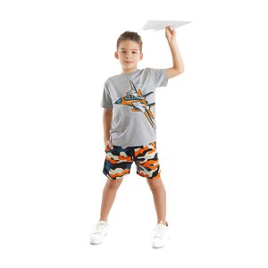 mshb&g Aircraft Boys T-shirt Camouflage Shorts Set