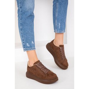 Soho Brown Suede Women's Sneakers 15732