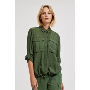 Green khaki women's shirt