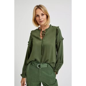 Women's khaki blouse