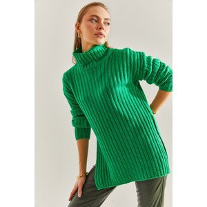 Bianco Lucci Women's Turtleneck Knitwear Dress