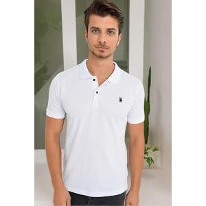 T8561 DEWBERRY MEN'S TSHIRT-LIGHT WHITE