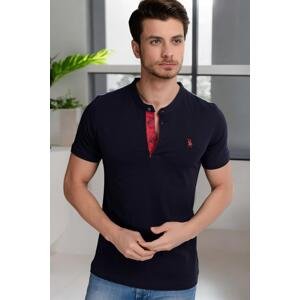 T8560 DEWBERRY T-SHIRT-DARK NAVY BLUE