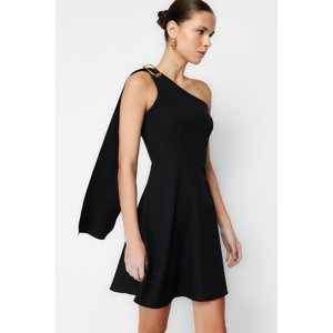 Trendyol Black Accessory Detailed Mini Woven Dress