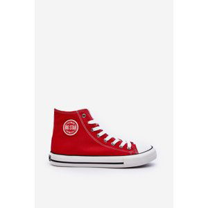 Women's Classic High Sneakers Big Star Red