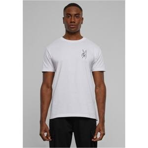 Men's T-shirt Peace Sign EMB - white