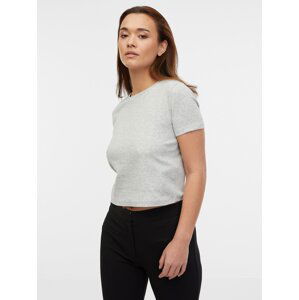 Orsay Women's Light Grey Heather Basic T-Shirt - Women