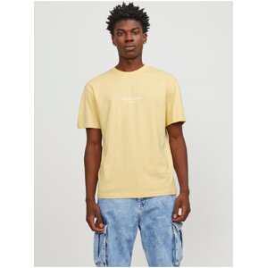 Yellow Men's T-Shirt Jack & Jones Vesterbro - Men's