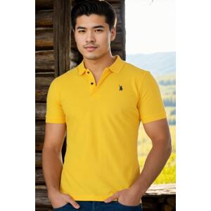 T8561 DEWBERRY MEN'S TSHIRT-LIGHT YELLOW