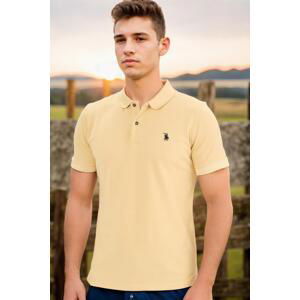 T8561 DEWBERRY MEN'S TSHIRT-LIGHT BEIGE