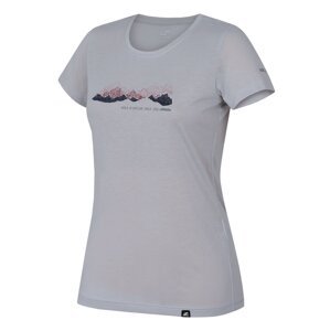 Women's quick-drying T-shirt Hannah COREY II gray violet