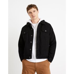 Celio Denim Jacket Sherpa Cudensherp - Mens